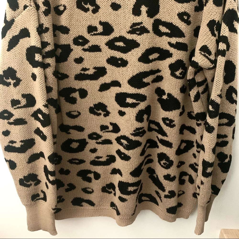 Andree Plus Size Leopard Print Long Sleeve Sweate… - image 6